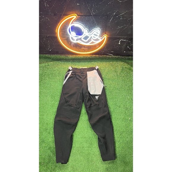 Adidas Y2K‎ Black/White Mens Sweatpants Sz SM Tapered Leg Joggers - Picture 1 of 7